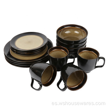 Nuevo diseño Ceremia Cena Set Glaze TEBENWAY T